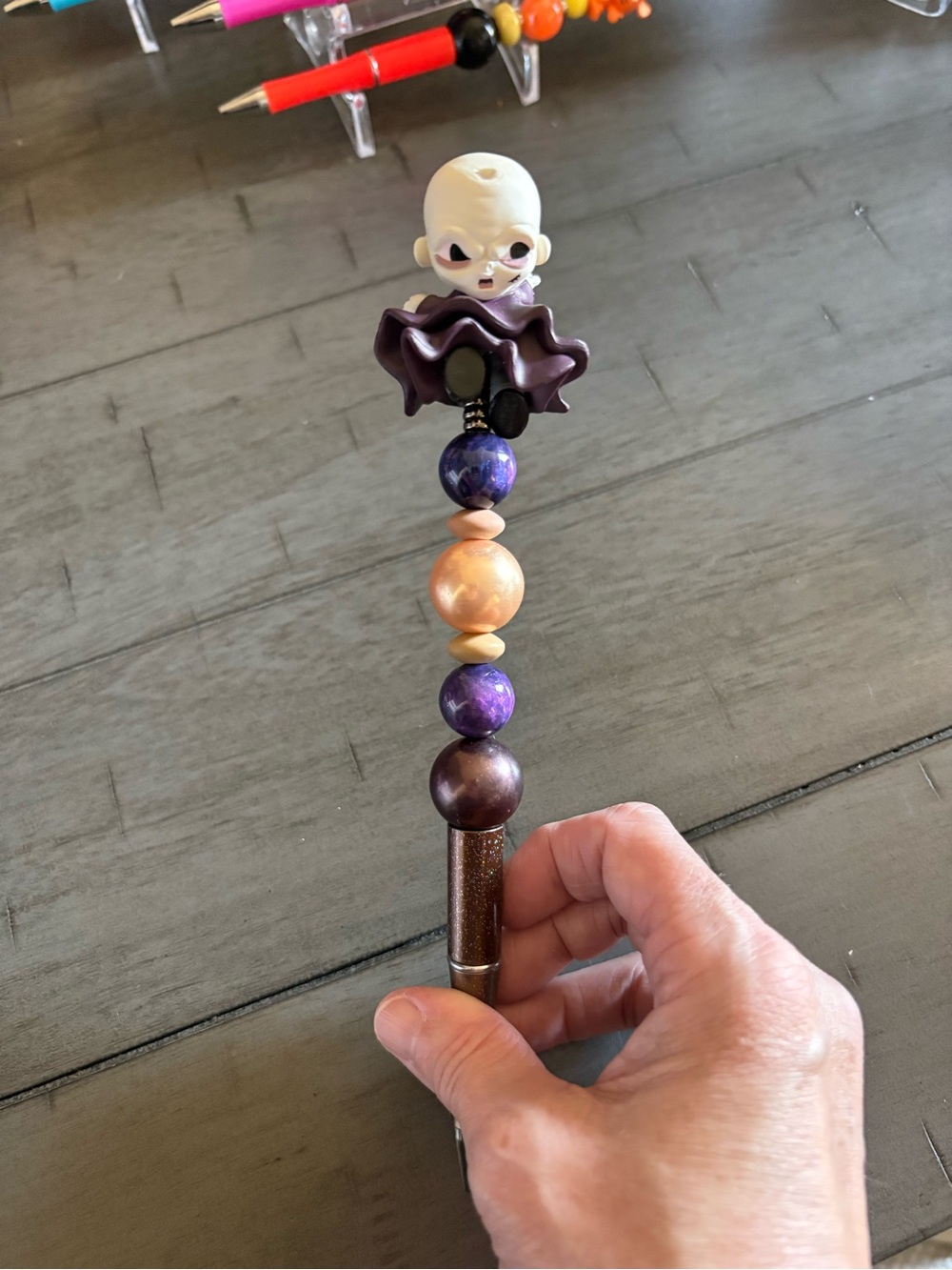Harry Potter Character on beaded pen